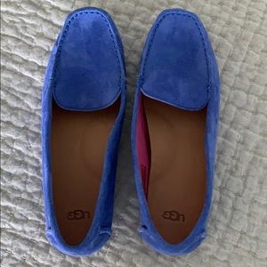Like New Ugg Suede Loafers electric blue